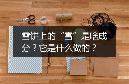 雪饼上的“雪”是啥成分？它是什么做的？