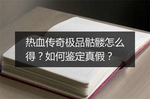 热血传奇极品骷髅怎么得？如何鉴定真假？