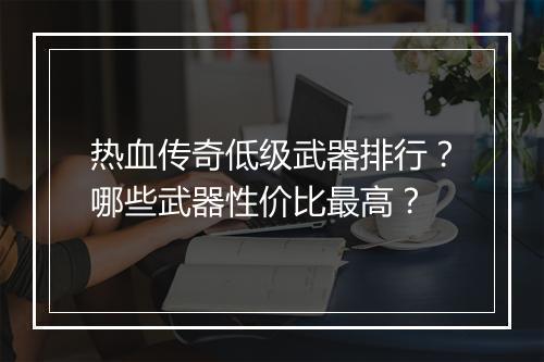 热血传奇低级武器排行？哪些武器性价比最高？