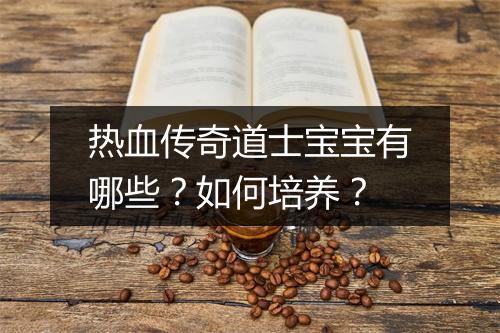 热血传奇道士宝宝有哪些？如何培养？