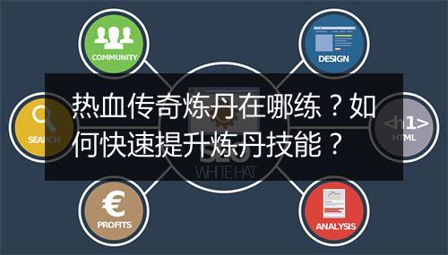 热血传奇炼丹在哪练？如何快速提升炼丹技能？