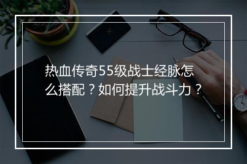 热血传奇55级战士经脉怎么搭配？如何提升战斗力？