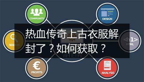 热血传奇上古衣服解封了？如何获取？