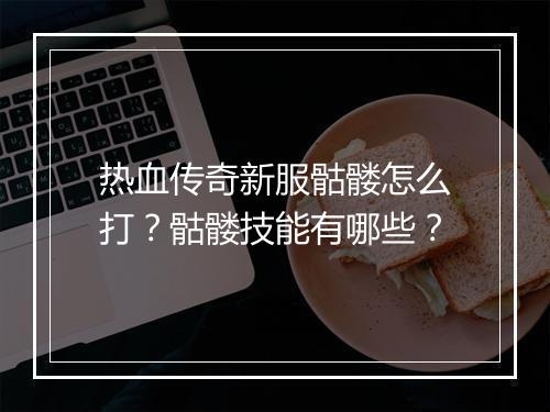 热血传奇新服骷髅怎么打？骷髅技能有哪些？