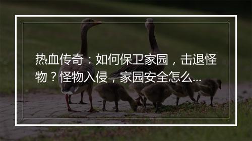 热血传奇：如何保卫家园，击退怪物？怪物入侵，家园安全怎么办？