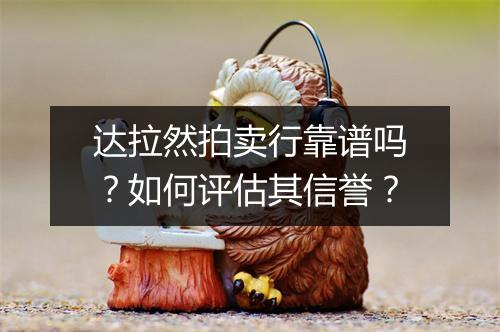 达拉然拍卖行靠谱吗？如何评估其信誉？