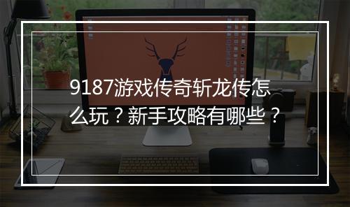 9187游戏传奇斩龙传怎么玩？新手攻略有哪些？