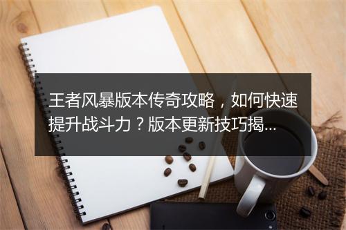 王者风暴版本传奇攻略，如何快速提升战斗力？版本更新技巧揭秘