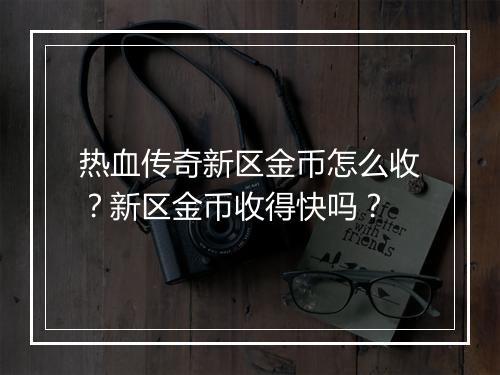 热血传奇新区金币怎么收？新区金币收得快吗？