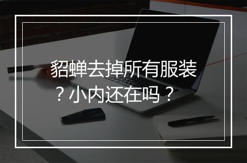 貂蝉去掉所有服装？小内还在吗？