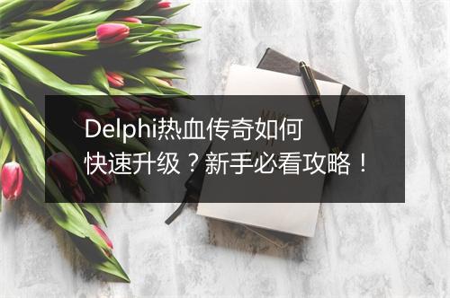 Delphi热血传奇如何快速升级？新手必看攻略！