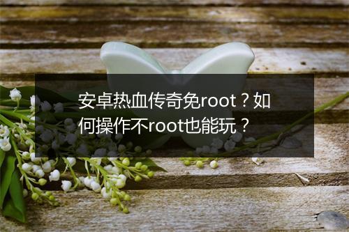 安卓热血传奇免root？如何操作不root也能玩？