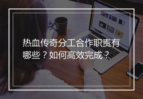 热血传奇分工合作职责有哪些？如何高效完成？