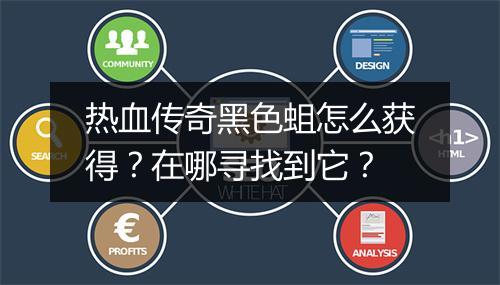 热血传奇黑色蛆怎么获得？在哪寻找到它？