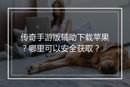 传奇手游版辅助下载苹果？哪里可以安全获取？