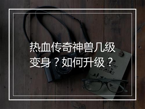 热血传奇神兽几级变身？如何升级？