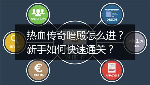 热血传奇暗殿怎么进？新手如何快速通关？