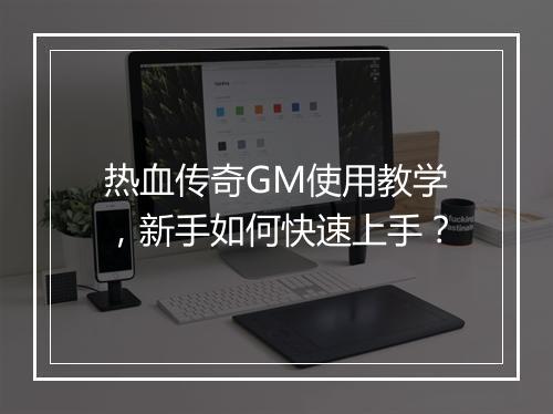 热血传奇GM使用教学，新手如何快速上手？