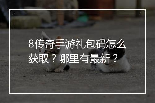 8传奇手游礼包码怎么获取？哪里有最新？