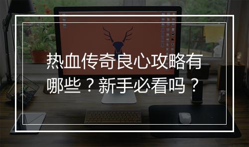 热血传奇良心攻略有哪些？新手必看吗？