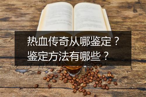 热血传奇从哪鉴定？鉴定方法有哪些？