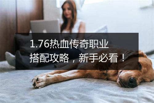 1.76热血传奇职业搭配攻略，新手必看！