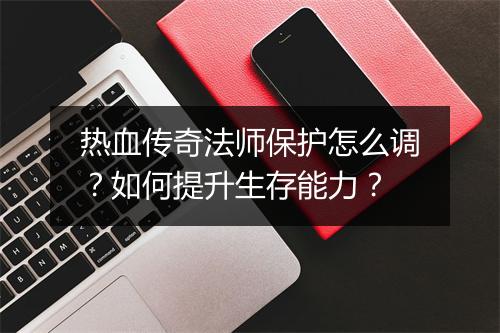 热血传奇法师保护怎么调？如何提升生存能力？