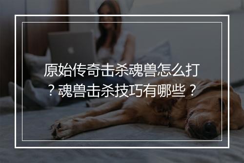 原始传奇击杀魂兽怎么打？魂兽击杀技巧有哪些？