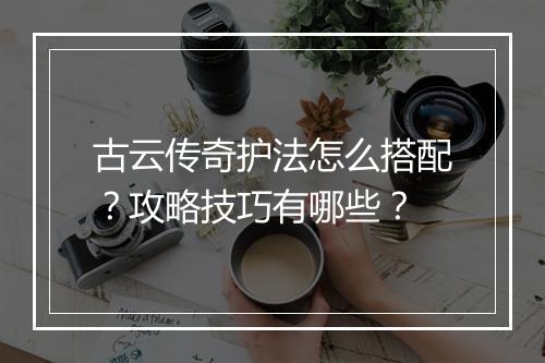 古云传奇护法怎么搭配？攻略技巧有哪些？