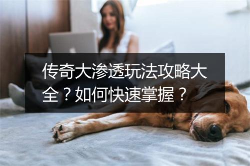 传奇大渗透玩法攻略大全？如何快速掌握？