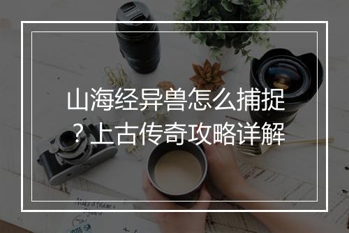 山海经异兽怎么捕捉？上古传奇攻略详解