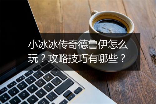 小冰冰传奇德鲁伊怎么玩？攻略技巧有哪些？