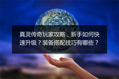 真灵传奇玩家攻略，新手如何快速升级？装备搭配技巧有哪些？