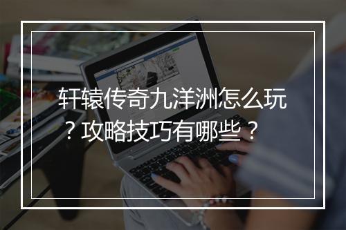 轩辕传奇九洋洲怎么玩？攻略技巧有哪些？