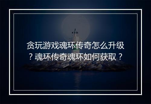 贪玩游戏魂环传奇怎么升级？魂环传奇魂环如何获取？