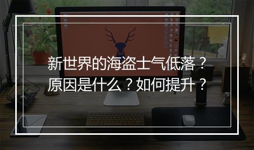 新世界的海盗士气低落？原因是什么？如何提升？