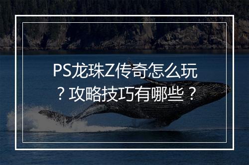 PS龙珠Z传奇怎么玩？攻略技巧有哪些？