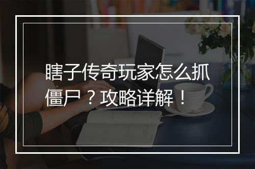 瞎子传奇玩家怎么抓僵尸？攻略详解！