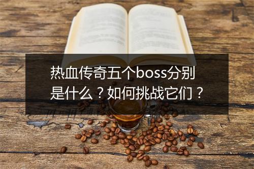 热血传奇五个boss分别是什么？如何挑战它们？