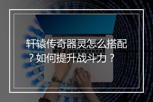 轩辕传奇器灵怎么搭配？如何提升战斗力？