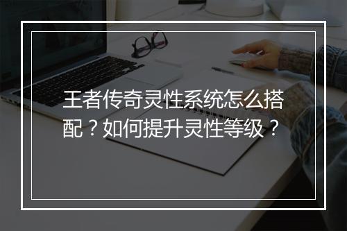 王者传奇灵性系统怎么搭配？如何提升灵性等级？