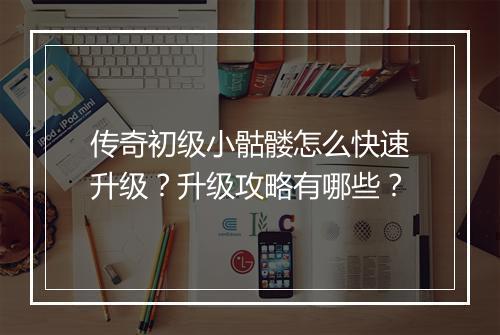 传奇初级小骷髅怎么快速升级？升级攻略有哪些？