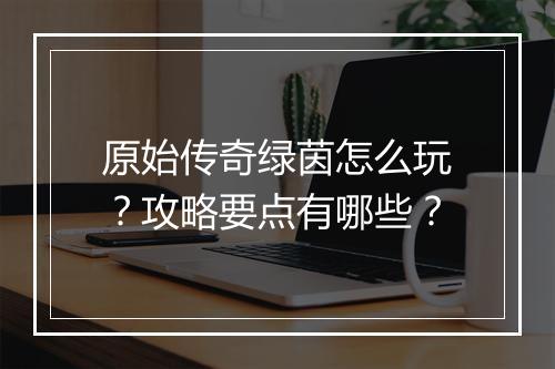 原始传奇绿茵怎么玩？攻略要点有哪些？