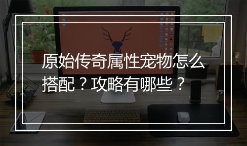 原始传奇属性宠物怎么搭配？攻略有哪些？