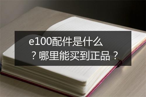 e100配件是什么？哪里能买到正品？