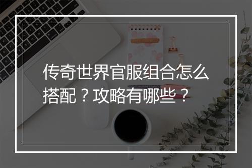 传奇世界官服组合怎么搭配？攻略有哪些？