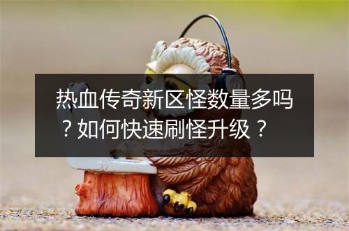 热血传奇新区怪数量多吗？如何快速刷怪升级？