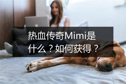 热血传奇Mimi是什么？如何获得？