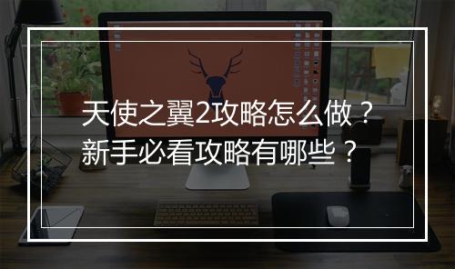 天使之翼2攻略怎么做？新手必看攻略有哪些？