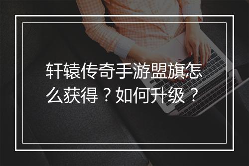 轩辕传奇手游盟旗怎么获得？如何升级？